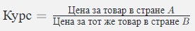 Формула Паритета Покупательной Способности